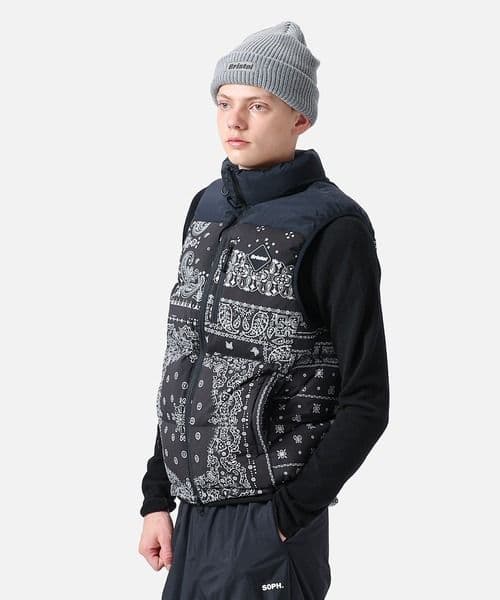 F.C.Real Bristol ダウンベスト ブラック DOWN VEST