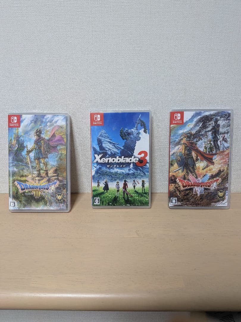 【人気】Switchソフト3本セットドラクエ1・2、ドラクエ3、ゼノブレイド3