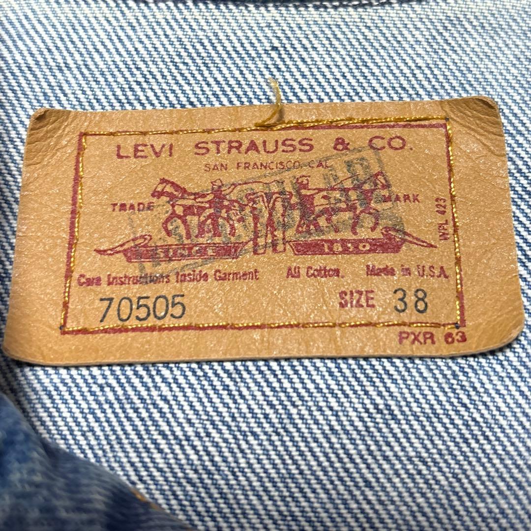 90s USA製 Levi's リーバイス70505 デニムジャケット Gジャン