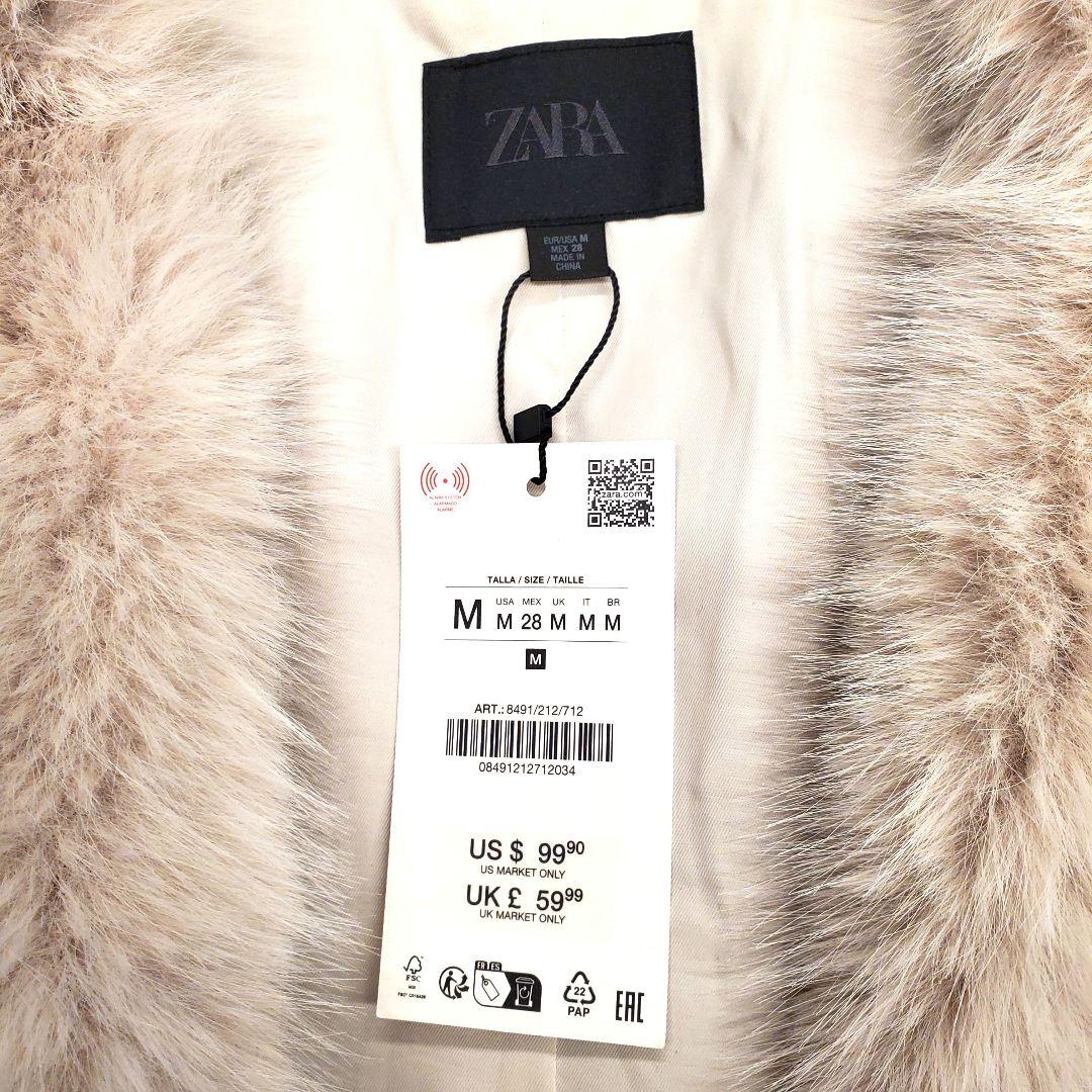 ZARA フェイクファーベスト　タグ付き新品15000円くらい