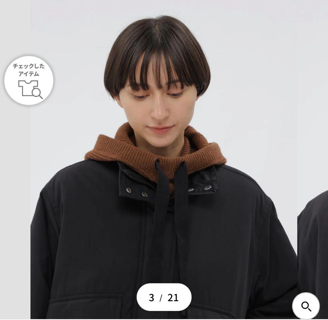 【試着のみ】MHL KNITTED HOOD