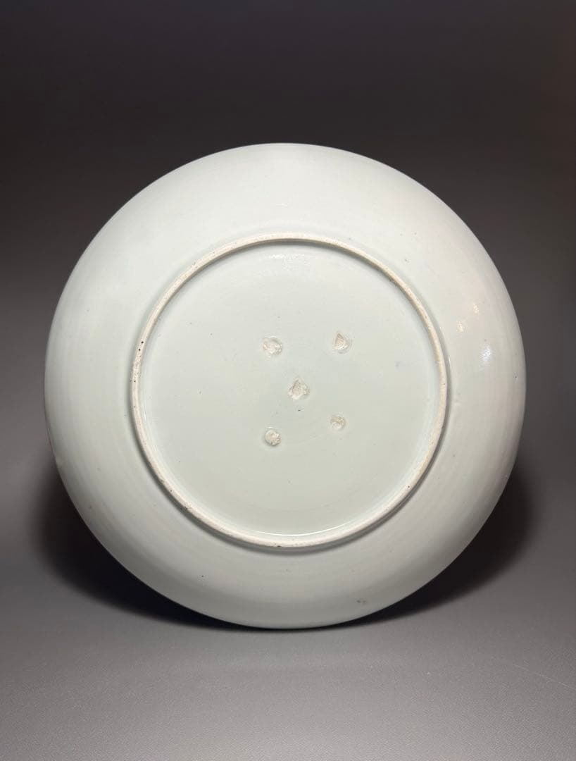 古伊万里　志田窯　龍紋様　染付皿　25.9センチ