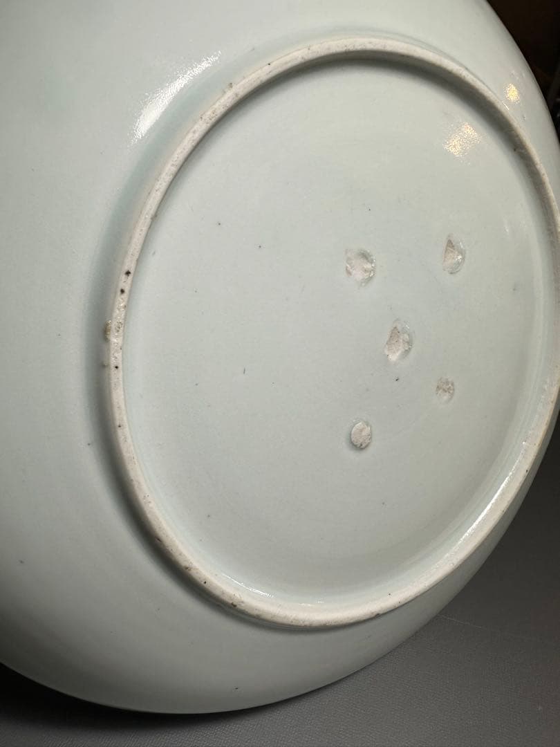 古伊万里　志田窯　龍紋様　染付皿　25.9センチ
