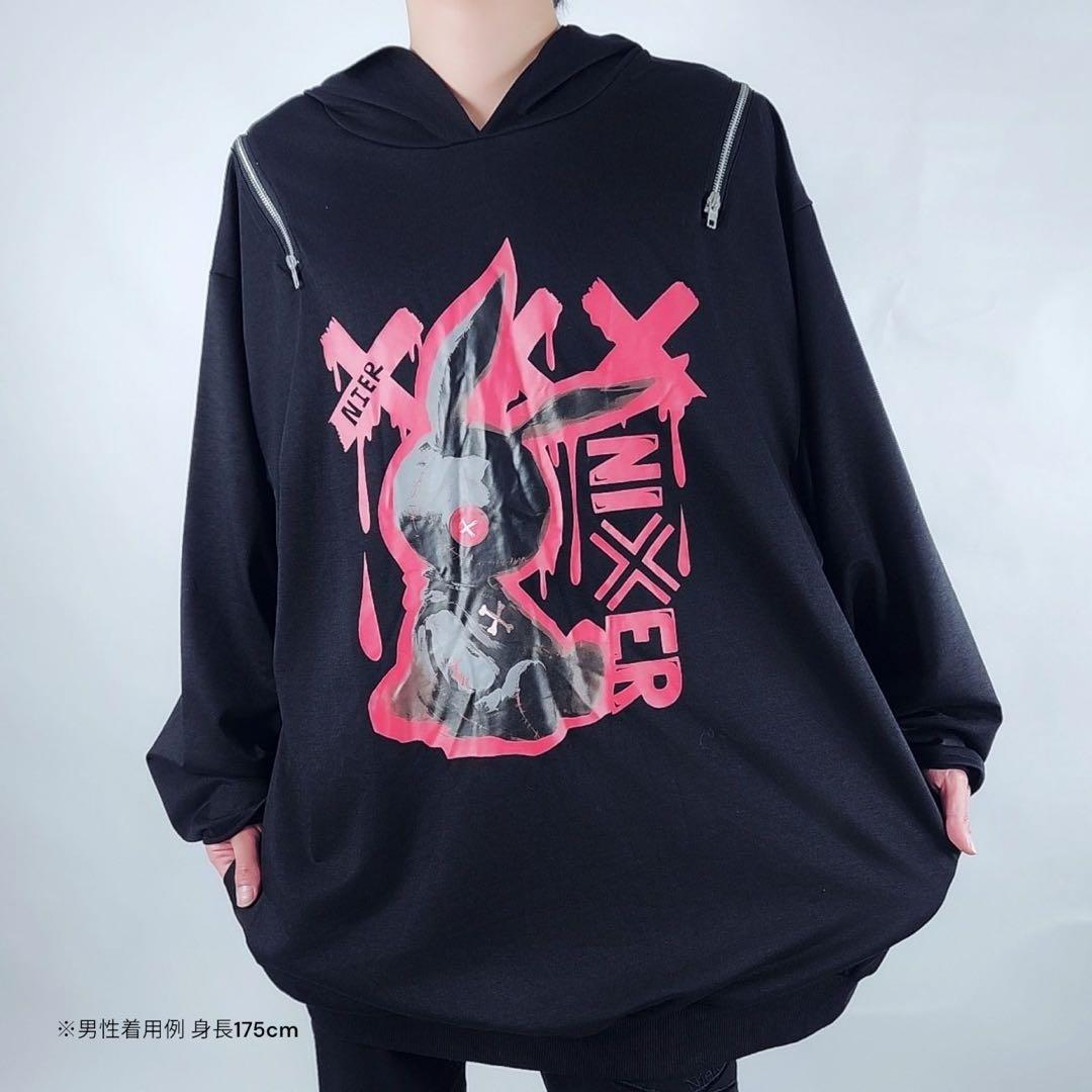 2WAY猫耳着物袖PARKA《NIER BUNNY》