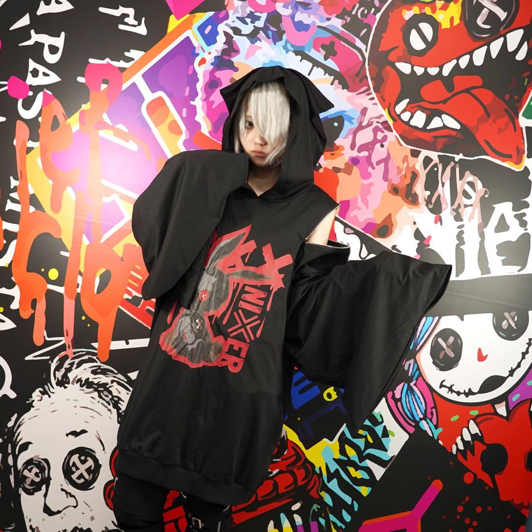 2WAY猫耳着物袖PARKA《NIER BUNNY》