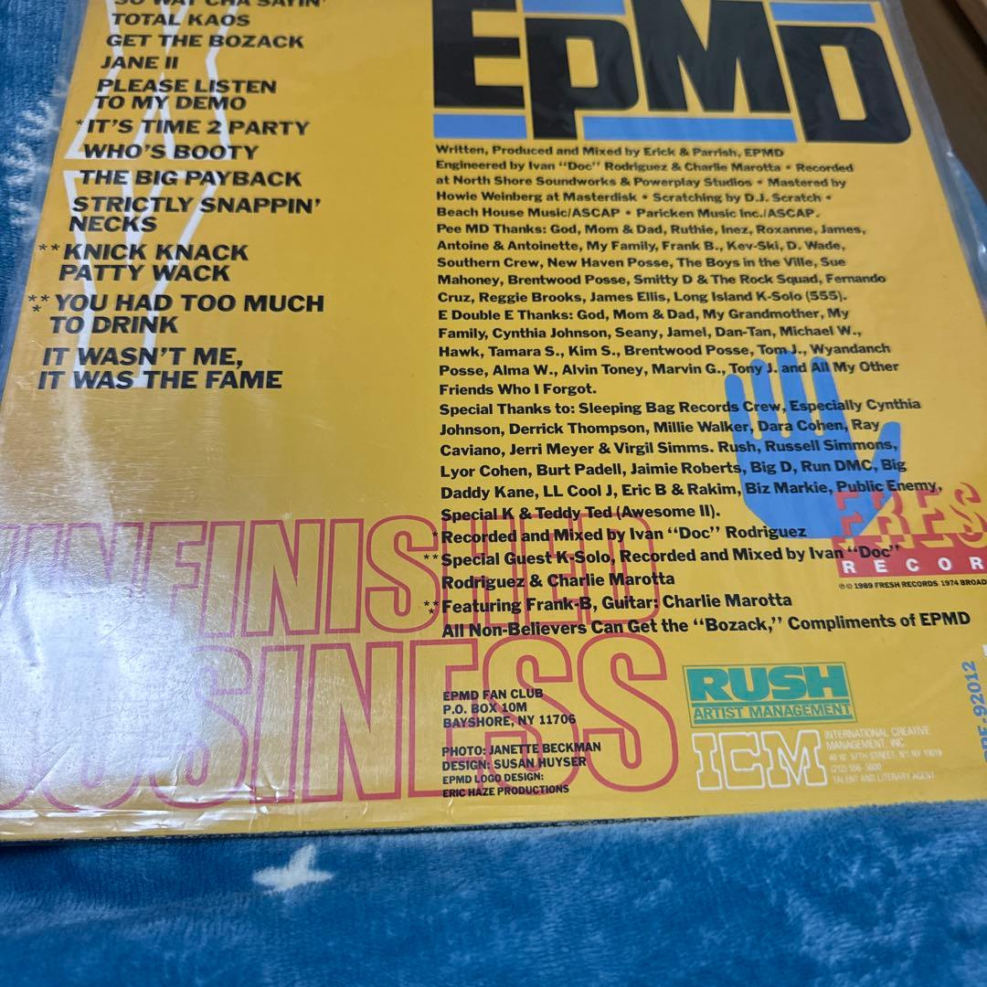 EPMD UNFINISHED BUSINESS レコード