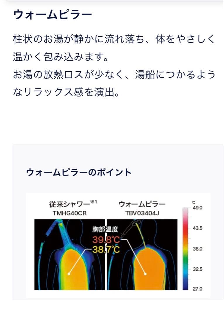 j*n様 TOTO シャワーヘッド コンフォートウェーブシャワー THC95