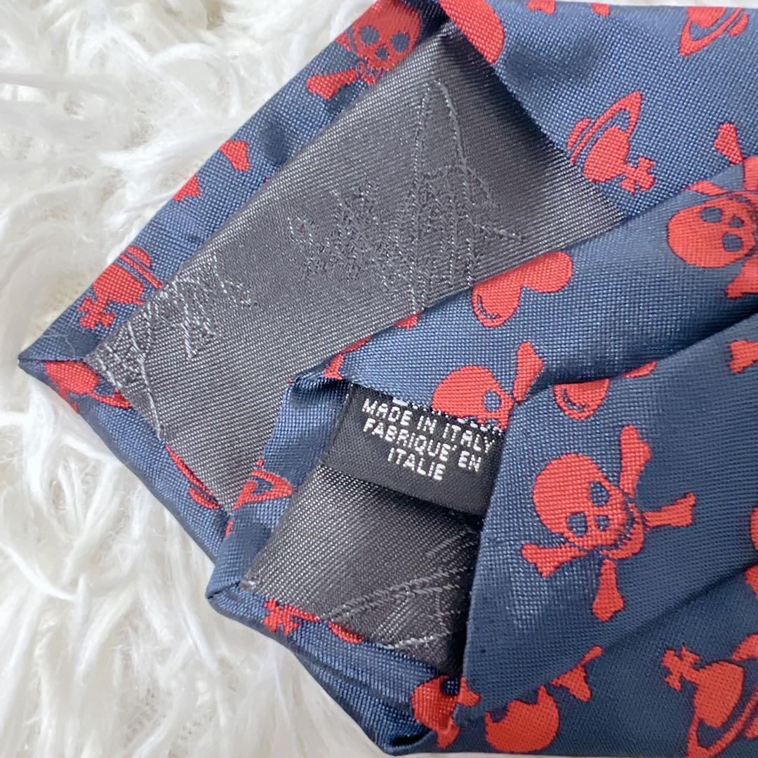 Vivienne Westwood ドクロ柄 ネクタイ イタリア製 オーブ