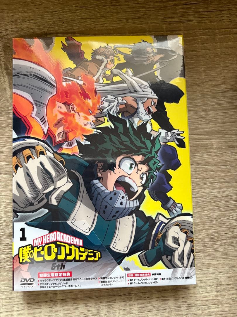 【新品未開封品】僕のヒーローアカデミア 6th Vol.1～4 DVD