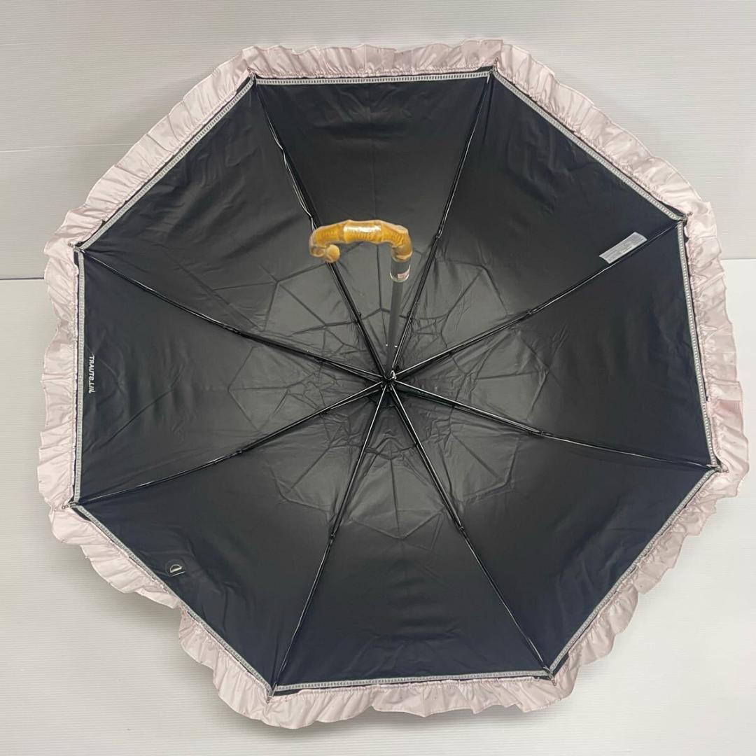 m*8様 新品52984ジルスチュアートライトピンク晴雨兼用折りたたみ日傘雨傘ハ