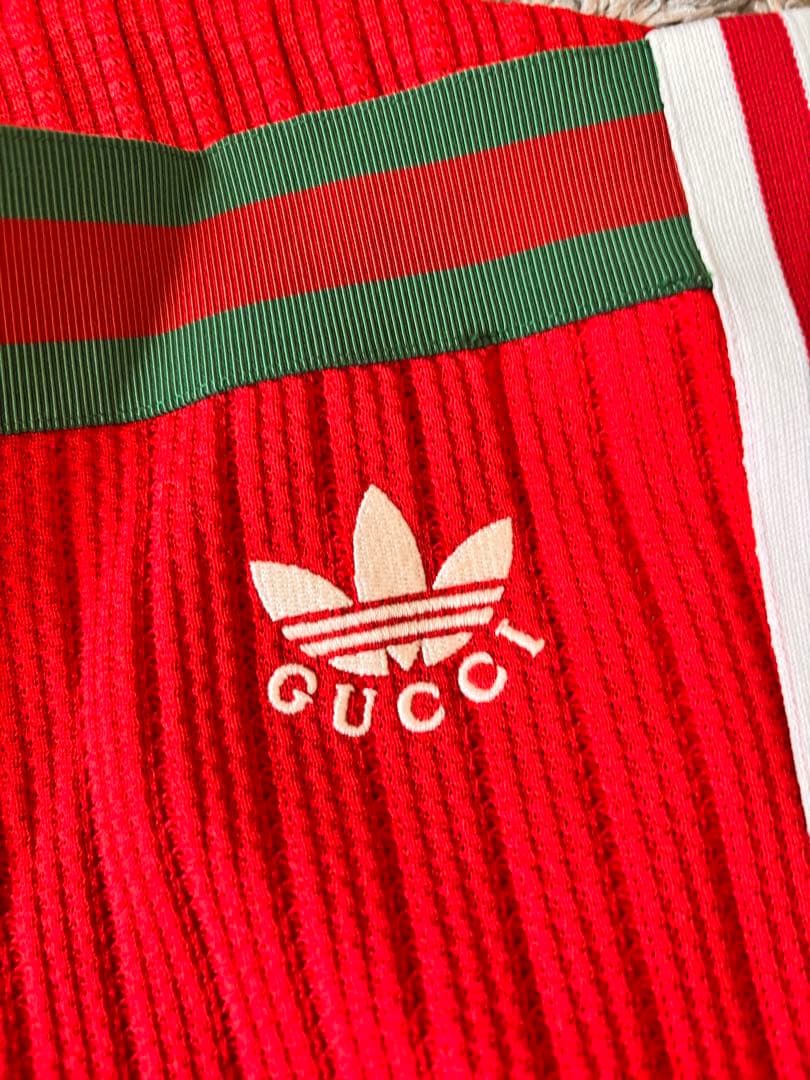 GUCCI ストライプ レッドジャージパンツM
