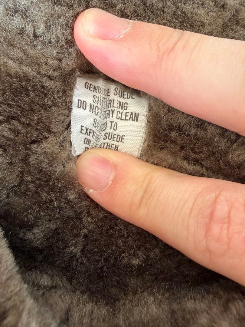 TEODEM Shearling ムートンジャケット　本革スエード　短丈　レザー