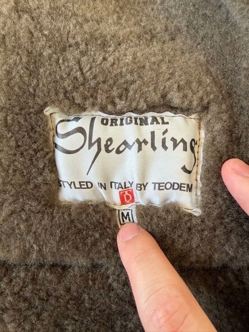 TEODEM Shearling ムートンジャケット　本革スエード　短丈　レザー