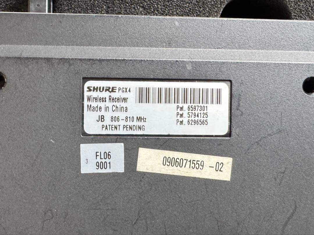 専用SHURE ワイヤレスシステム PGX2/BETA58A ボーカルマイク