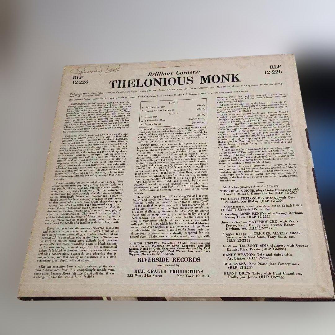 Brilliant Corners Thelonious Monk 青小 DG
