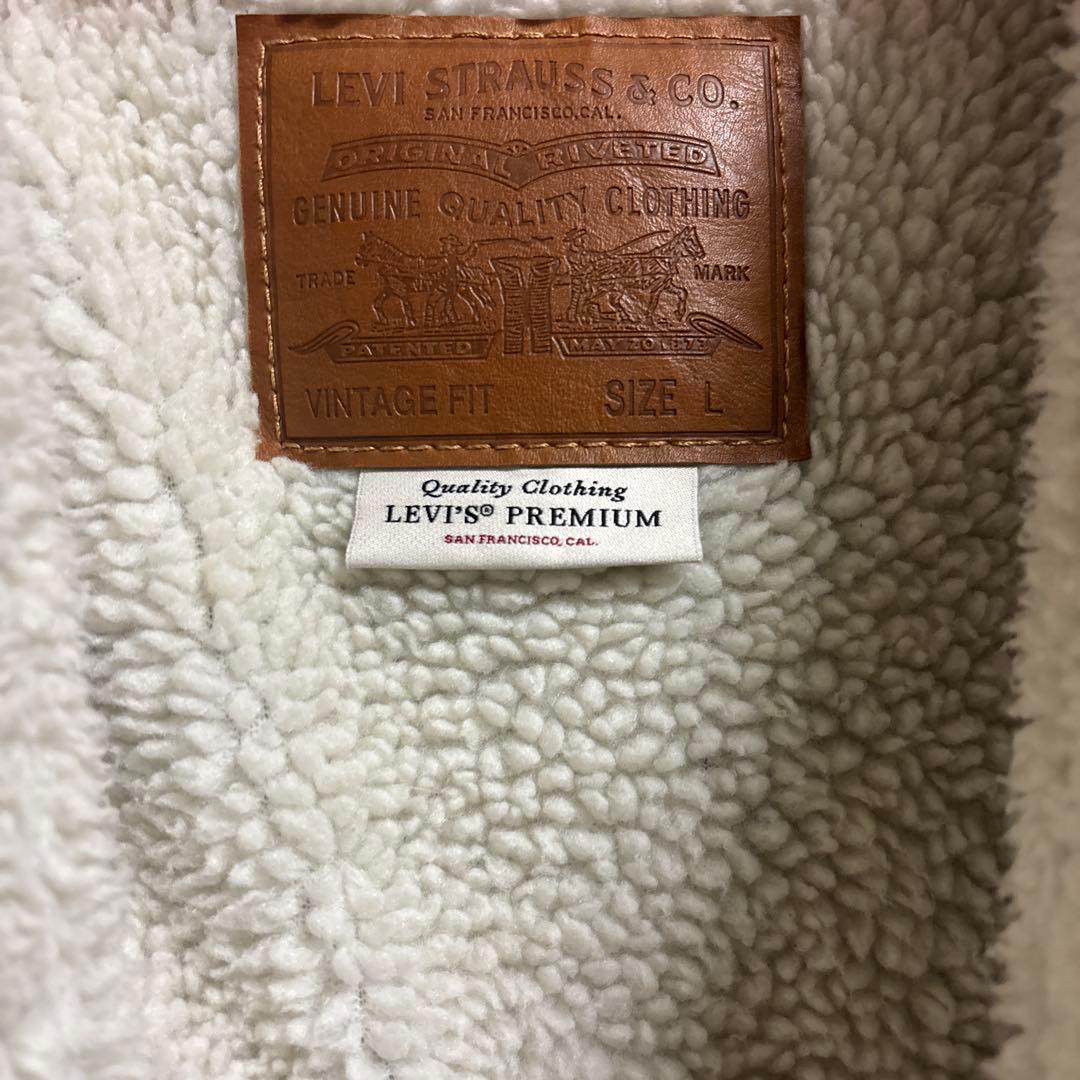 LEVI’S デニム ボアジャケット サイズL