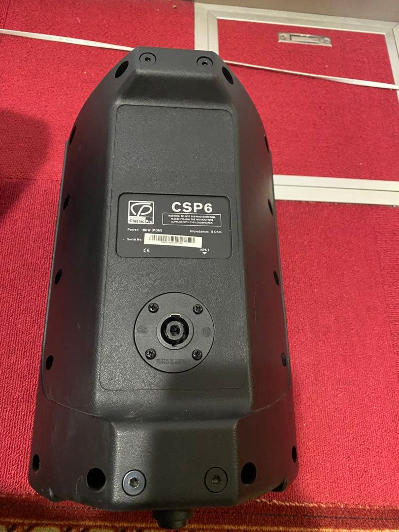 Classic PRO PAスピーカー CSP6 ペア ブラック　接続ケーブル付