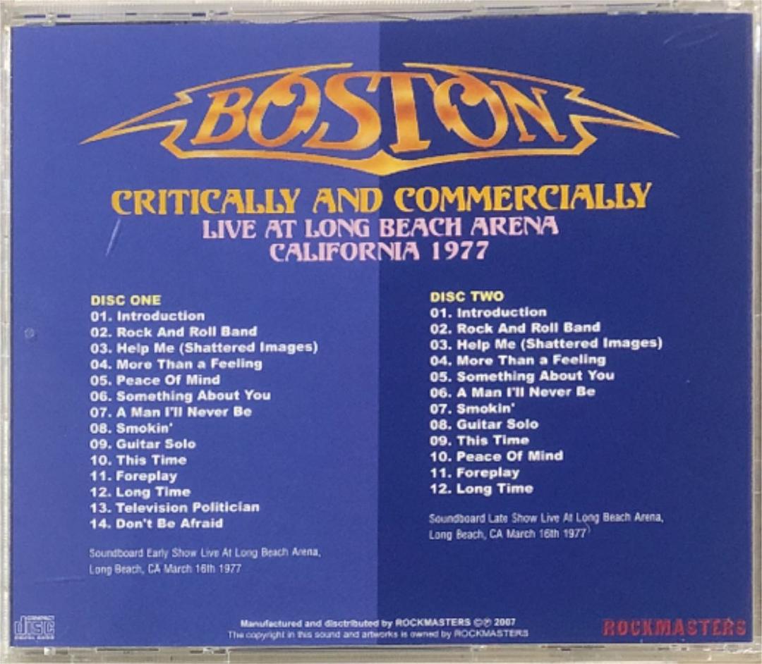 2CD！Boston / Critically And Commercially