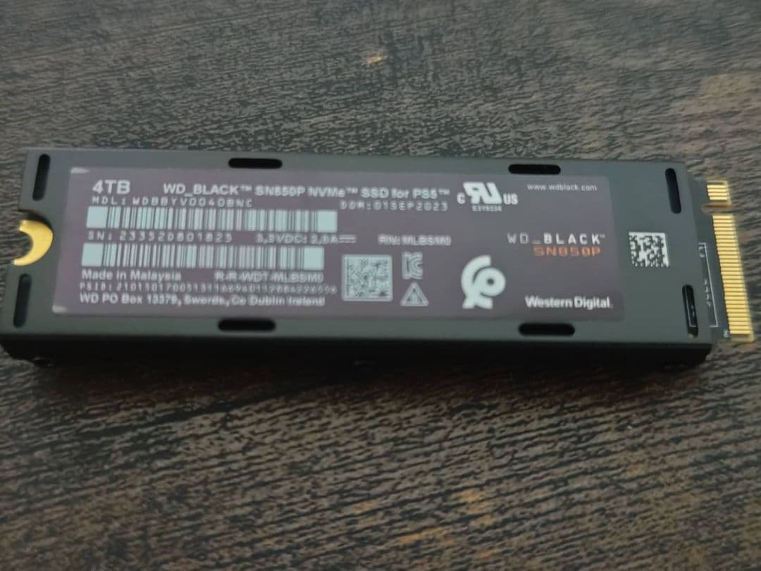 最終値下げ PS5公式ライセンス WD_BLACK SN850P 4TB SSD