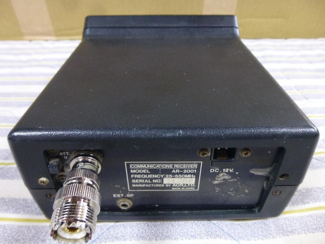 一部動作確認済み　AOR 通信型受信機 25〜550MHz　AR2001