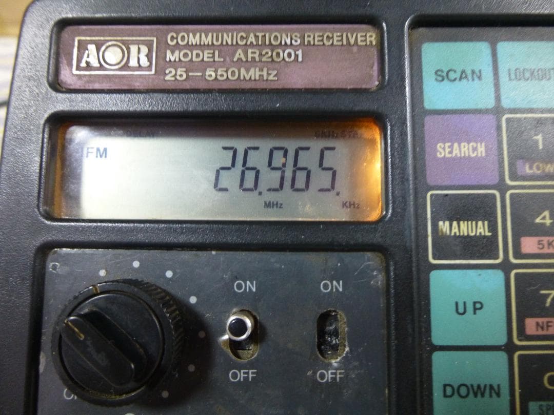 一部動作確認済み　AOR 通信型受信機 25〜550MHz　AR2001