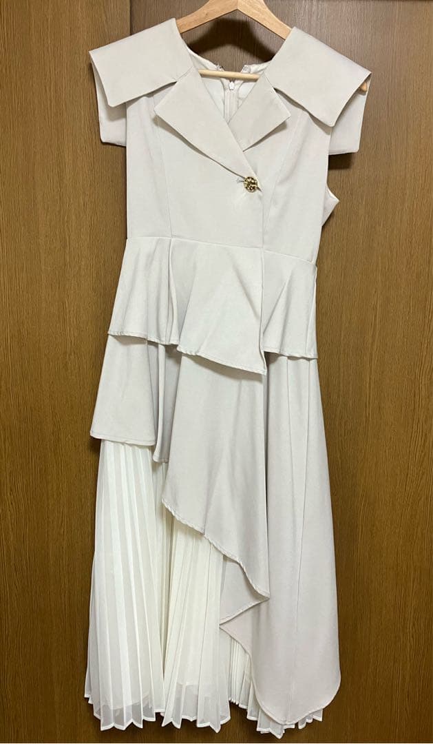 dazzlinアシメプリーツトレンチワンピース