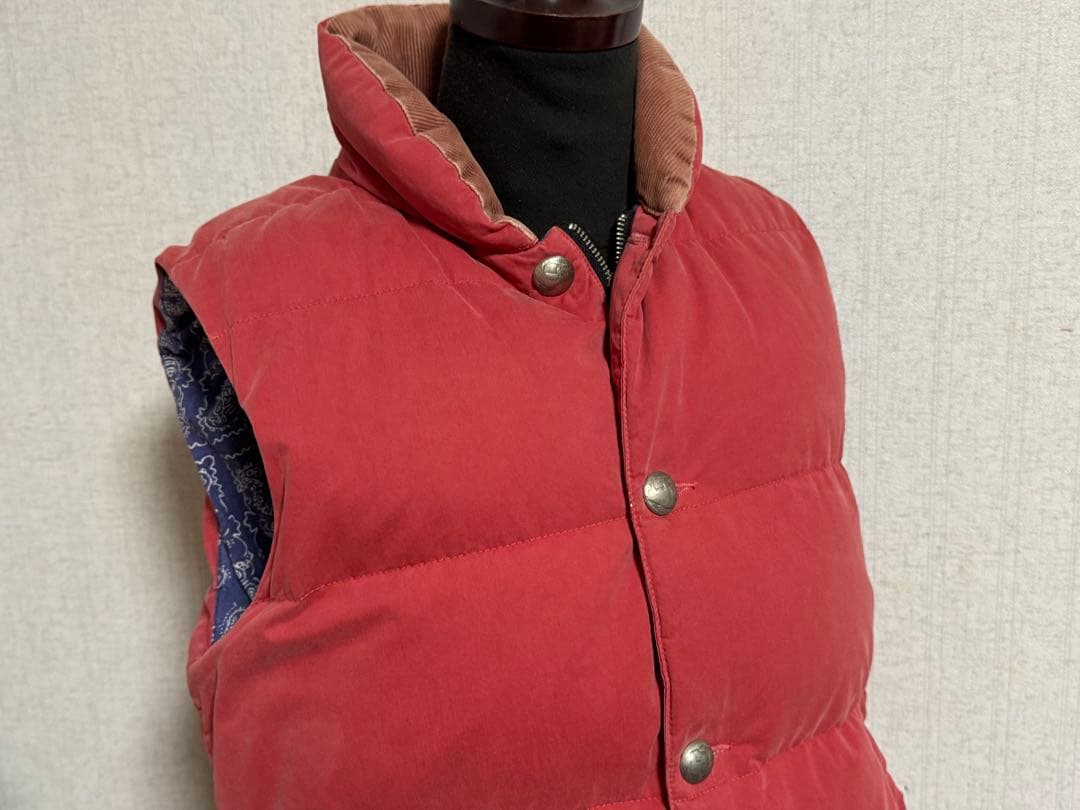 REMI RELIEF レミリーフ　ダウンベスト　レッド　S