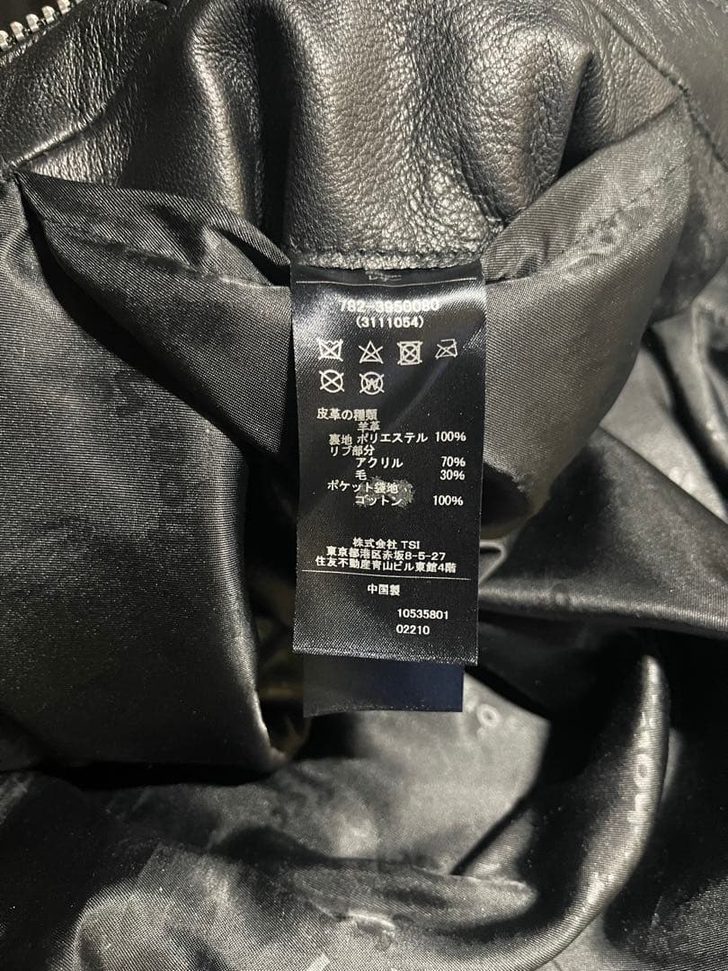 schott フード付きレザージャケット