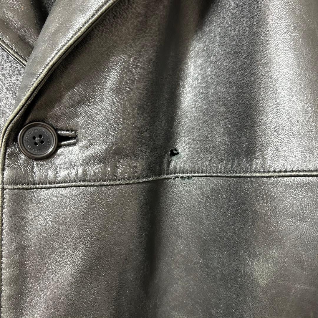 old coach カーコート レザージャケット black