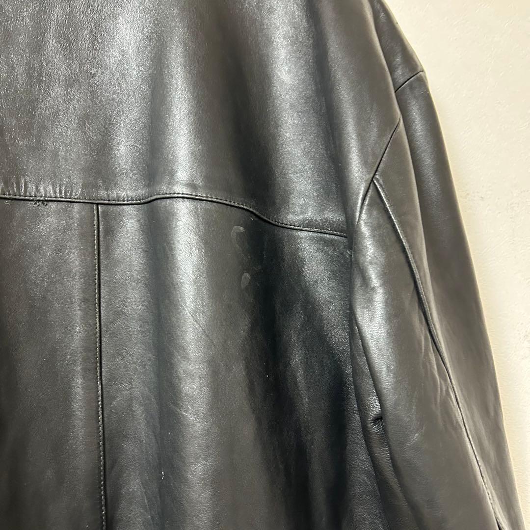 old coach カーコート レザージャケット black