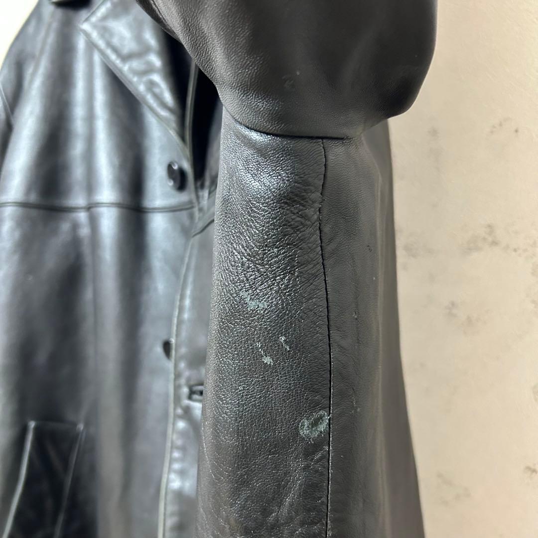 old coach カーコート レザージャケット black