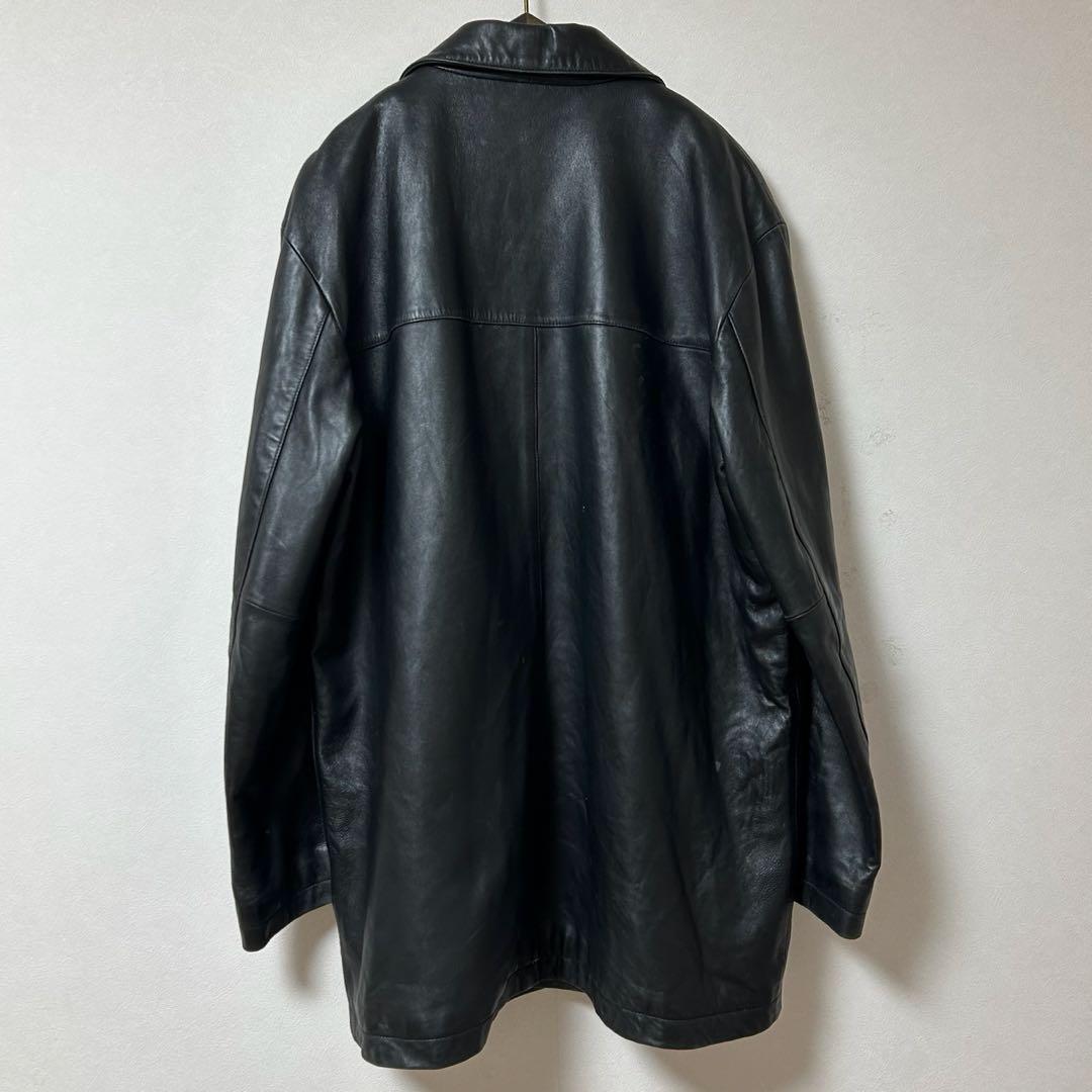 old coach カーコート レザージャケット black