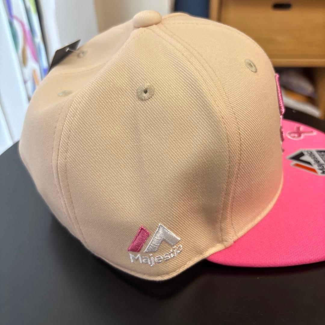 未使用新品☆ソフトバンクフォークス　Majestic SL ロゴ キャップ