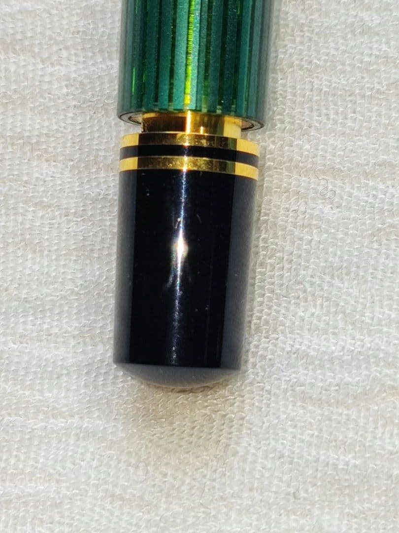 ペリカン スーべレーン M800 緑縞 字幅EF 18C-750　吸入式