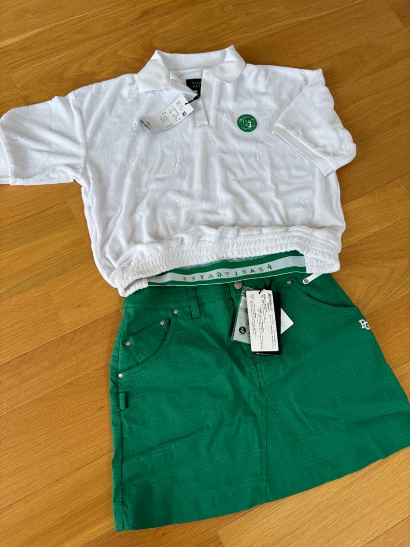 新品★タグ付きPEARLY GATES ポロシャツとスカートセット