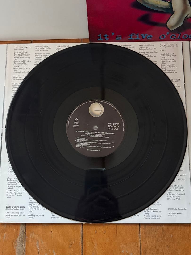 洋楽 slash's snakepit LP 2LP/EU GEF-24730