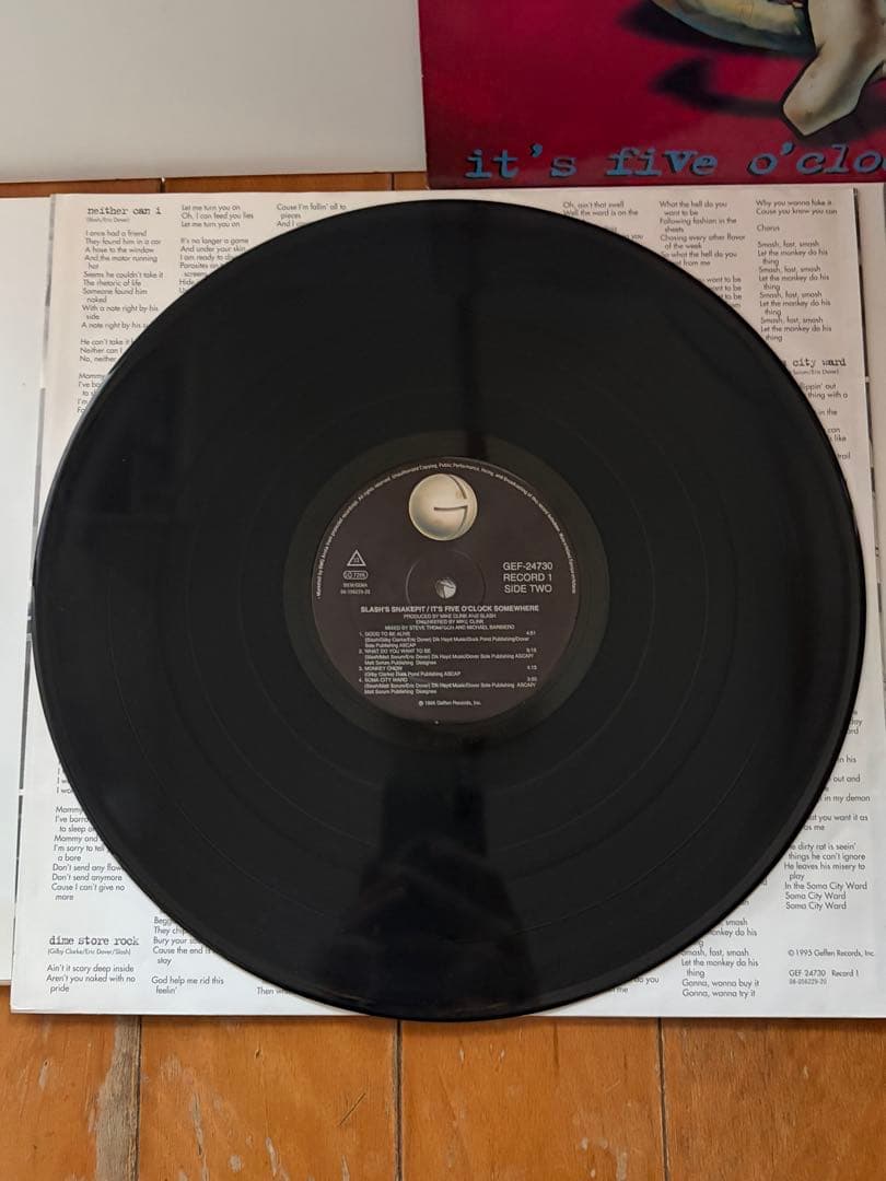 洋楽 slash's snakepit LP 2LP/EU GEF-24730