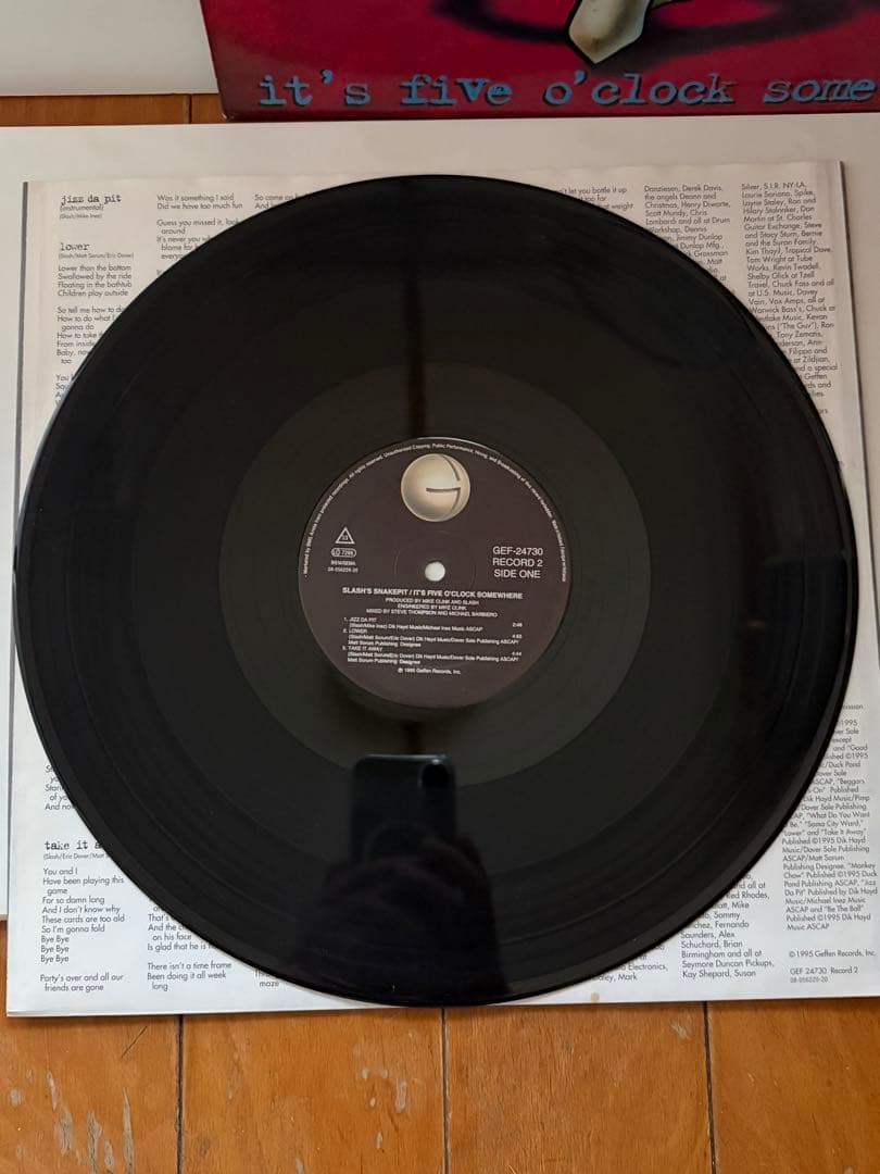 洋楽 slash's snakepit LP 2LP/EU GEF-24730