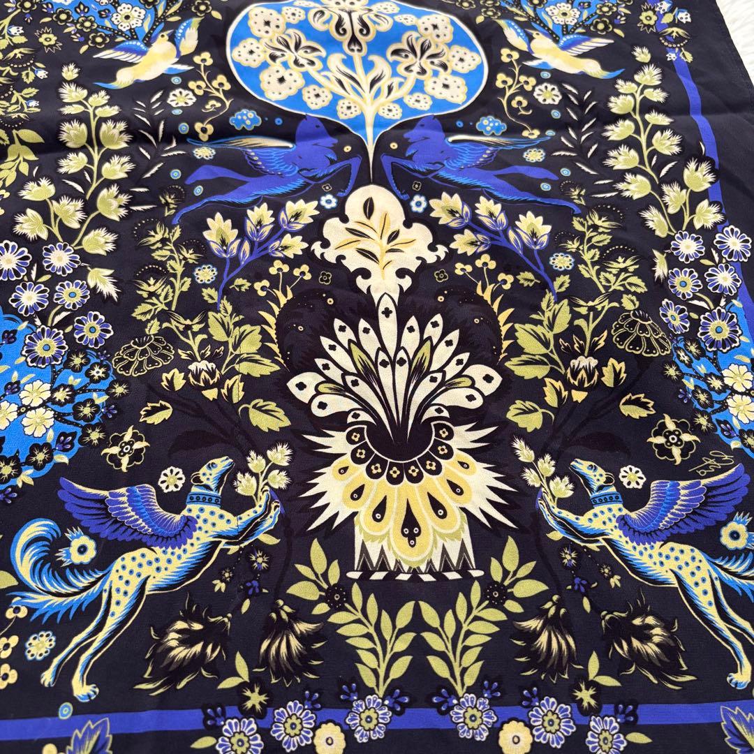 ETRO エトロ ペイズリー柄 シルク ポンチョ ケープ 総柄 フリーサイズ