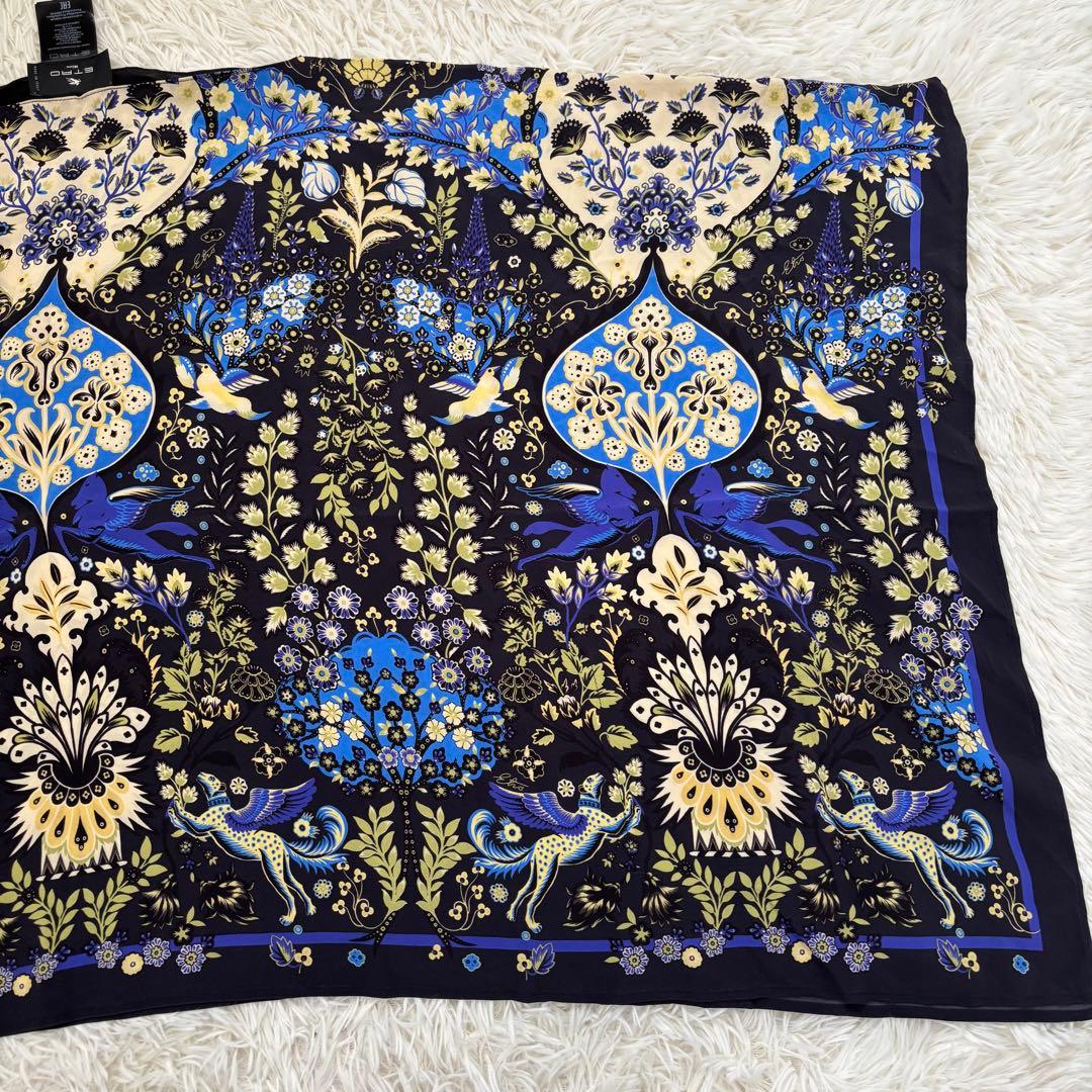 ETRO エトロ ペイズリー柄 シルク ポンチョ ケープ 総柄 フリーサイズ