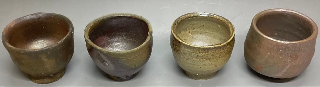 備前焼　ぐい呑　全て在銘　作家作品　10客