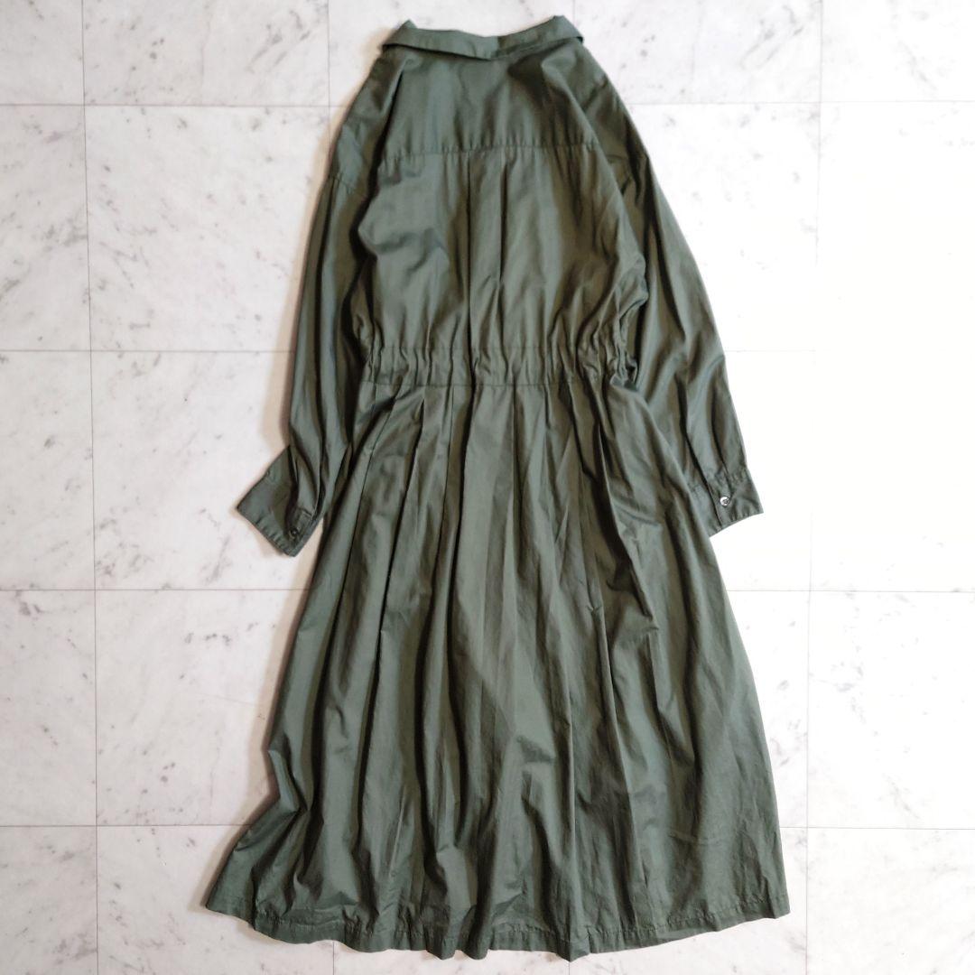 美品♪アーバンリサーチドアーズ ウエストベルト ロング コットンシャツワンピース