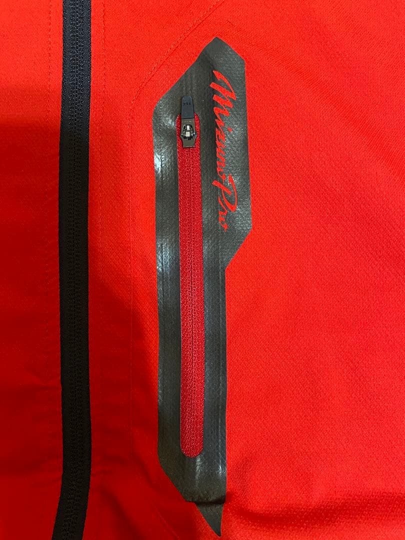 Mizuno レッドジャケット 前面ジッパー付き３点セット
