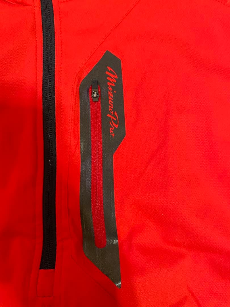 Mizuno レッドジャケット 前面ジッパー付き３点セット