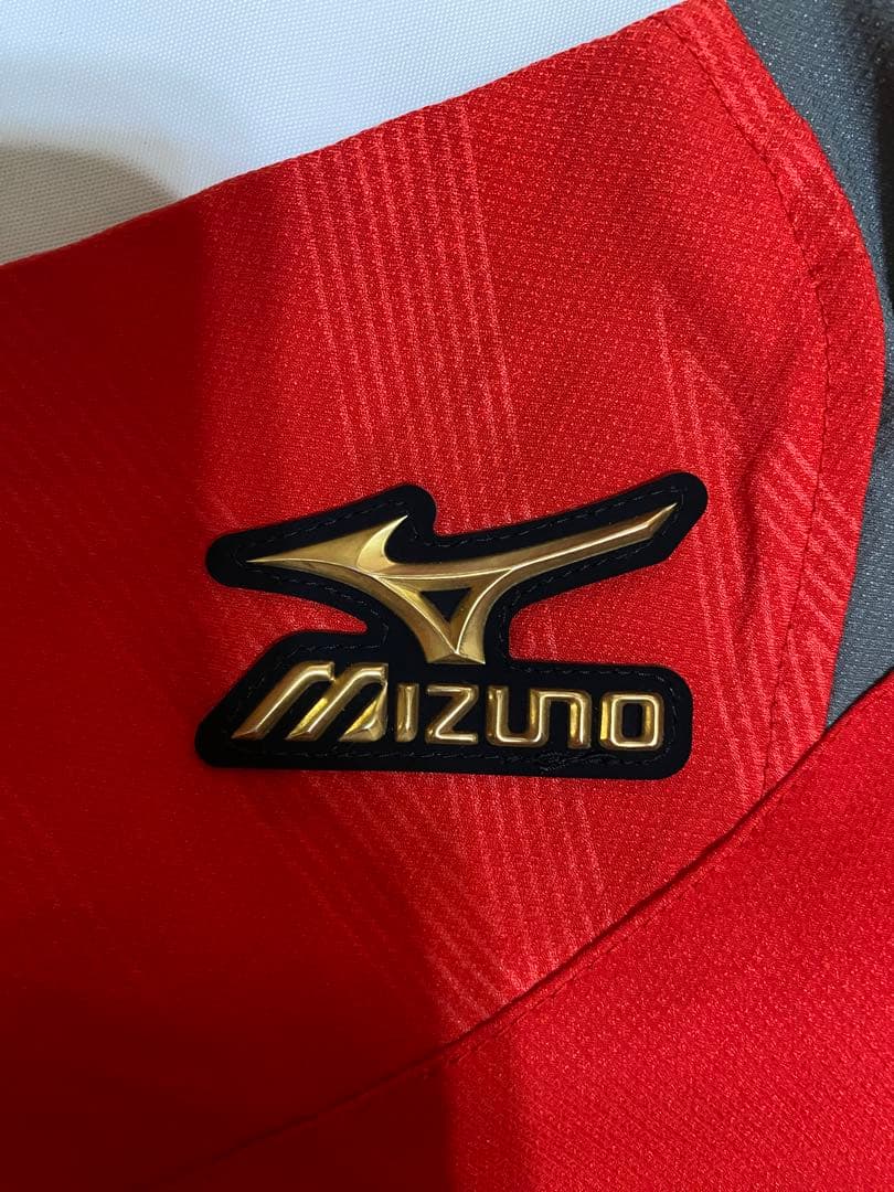 Mizuno レッドジャケット 前面ジッパー付き３点セット