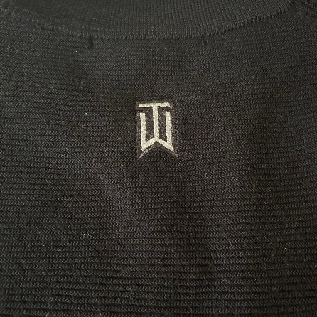 ナイキ タイガーウッズコレクション ニット セーター 黒 DRI-FIT XL