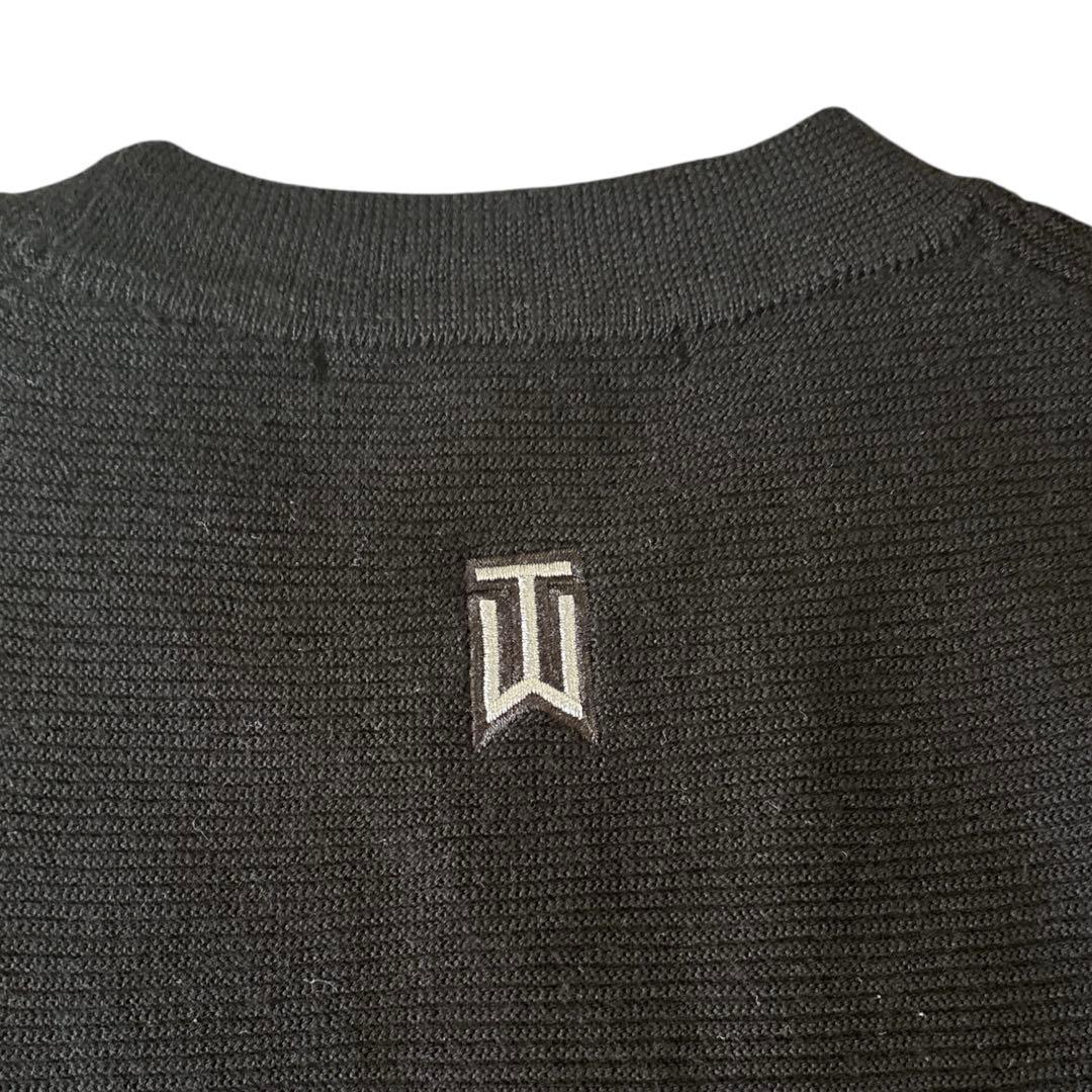 ナイキ タイガーウッズコレクション ニット セーター 黒 DRI-FIT XL