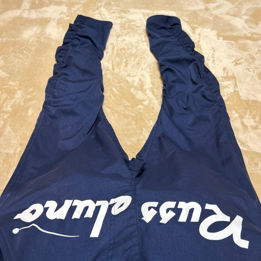 Russeluno ラッセルノ ゴルフパンツ ビッグロゴ 裾ジップ M ネイビー