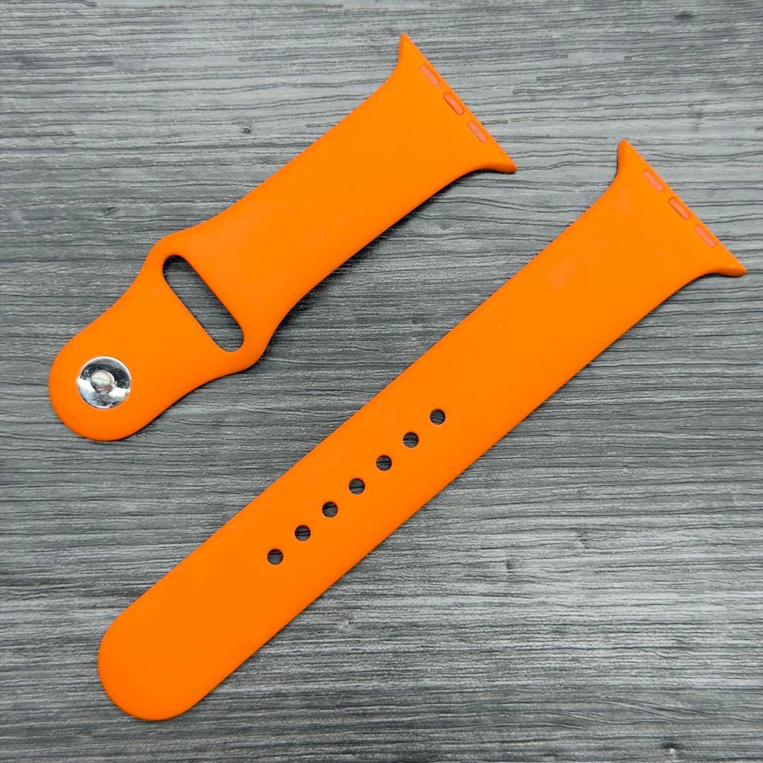 2950 Apple Watch エルメス　オレンジ　スポーツバンド　ラバー