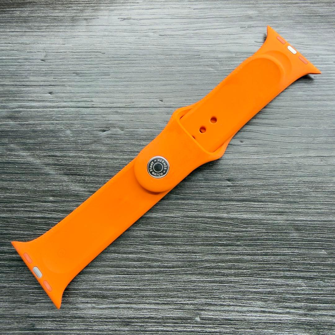 2950 Apple Watch エルメス　オレンジ　スポーツバンド　ラバー